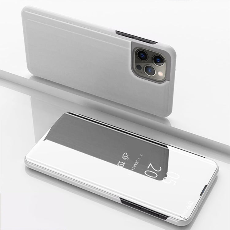 Capa para telemóvel em pele com espelho eletroplatinado horizontal e suporte, para iPhone 17e / 16e, para iPhone 17 Pro Max, para iPhone 17 Pro, para iPhone 17, para iPhone Air, para iPhone 16 Pro Max