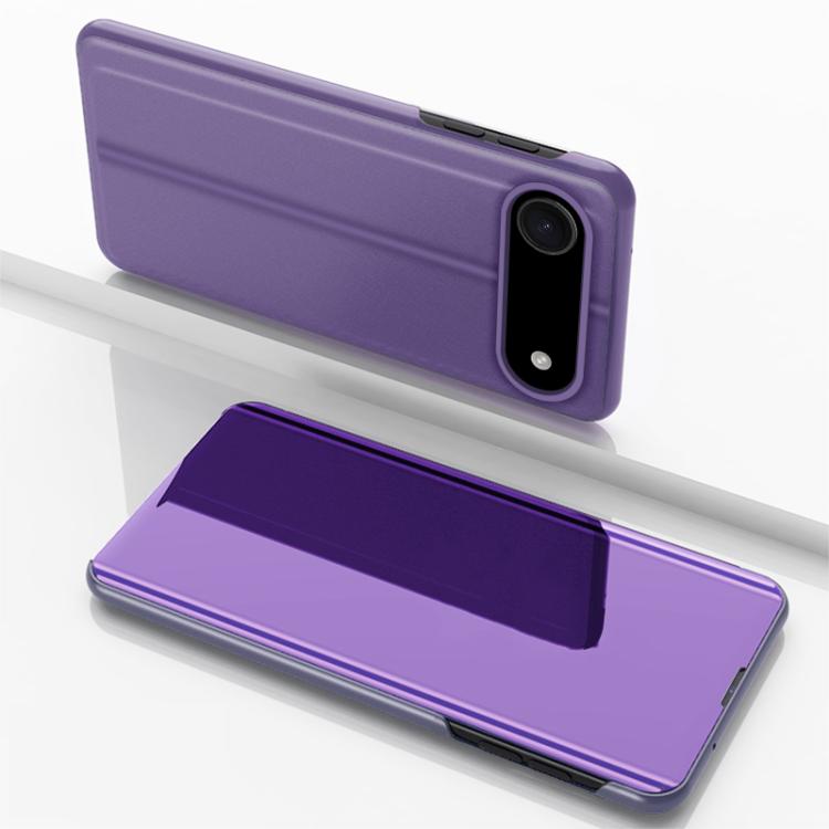 Capa para telemóvel em pele com espelho eletroplatinado horizontal e suporte, para iPhone 17e / 16e, para iPhone 17 Pro Max, para iPhone 17 Pro, para iPhone 17, para iPhone Air, para iPhone 16 Pro Max