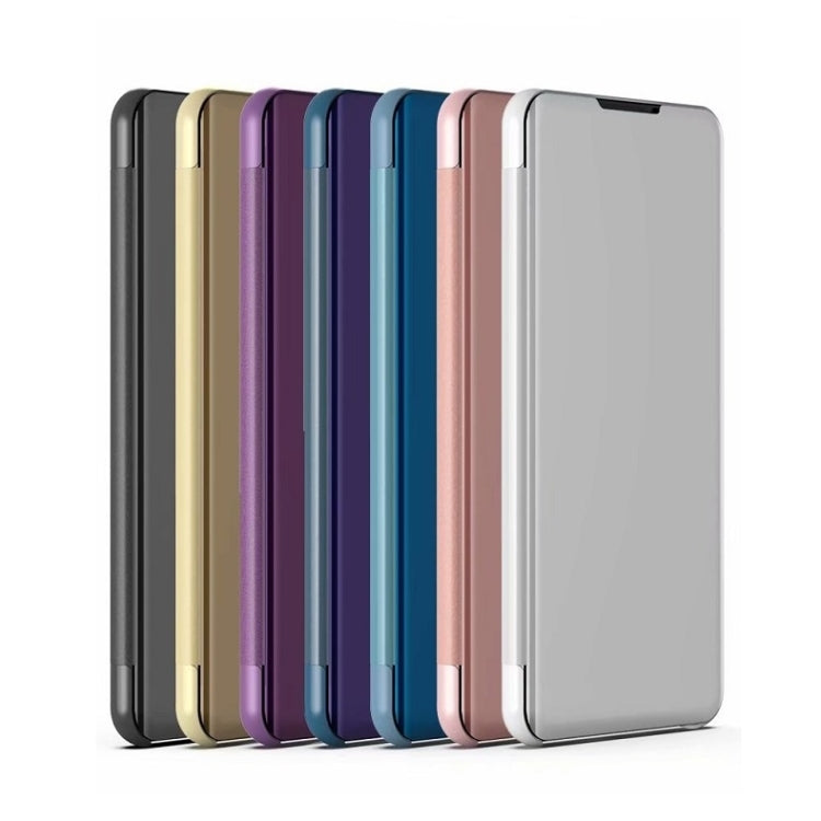 Capa para telemóvel em pele com espelho eletroplatinado horizontal e suporte, para iPhone 17e / 16e, para iPhone 17 Pro Max, para iPhone 17 Pro, para iPhone 17, para iPhone Air, para iPhone 16 Pro Max