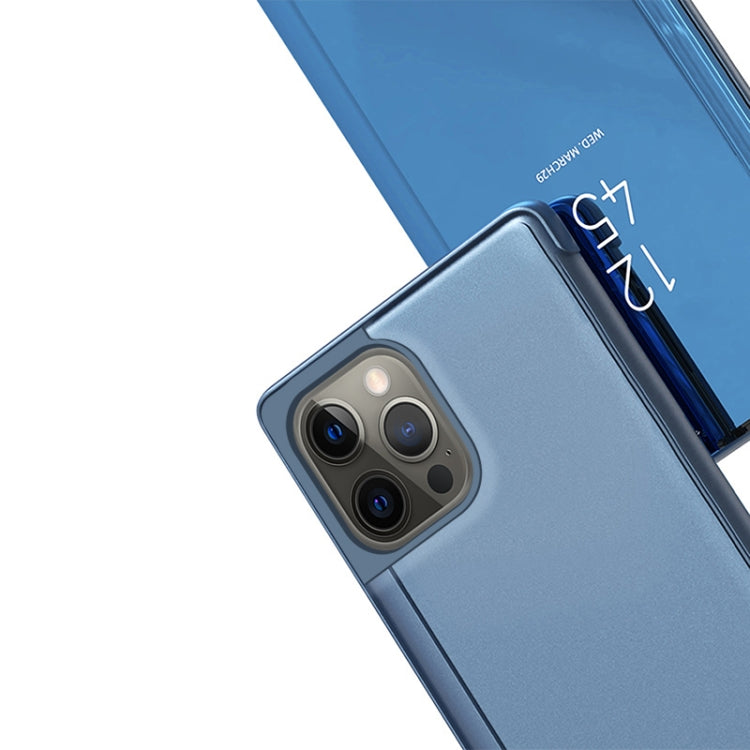 Capa de telemóvel em pele com espelho prateado e flip horizontal, com suporte, para iPhone 16 Pro, para iPhone 16 Plus, para iPhone 16, para iPhone 15 Pro Max, para iPhone 15 Pro, para iPhone 15 Plus