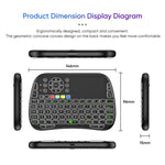 M9 Mini Teclado Sem Fios com Controlo Remoto, Combo de Teclado e Rato com Suporte para Touchpad e Voz