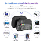 M9 Mini Teclado Sem Fios com Controlo Remoto, Combo de Teclado e Rato com Suporte para Touchpad e Voz