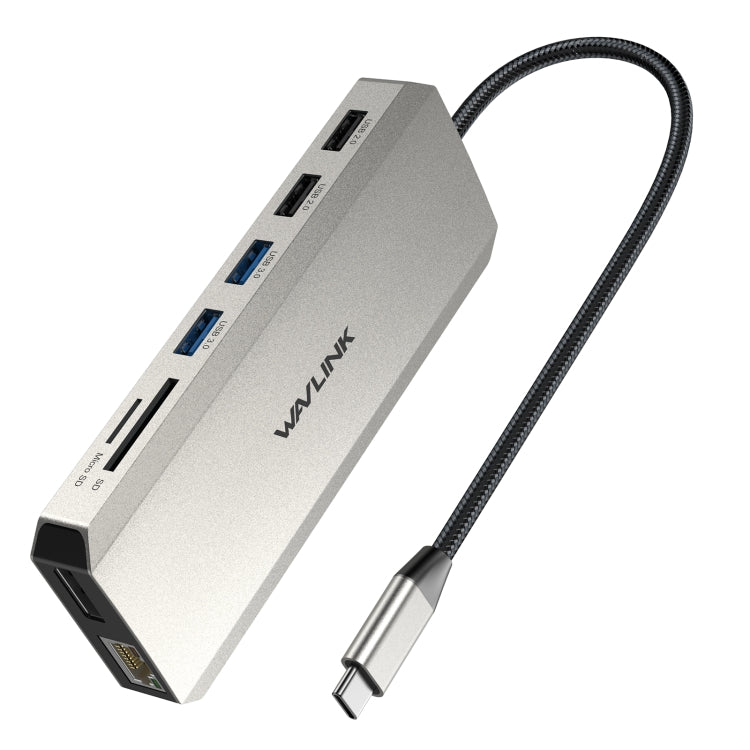 Estação de ancoragem Wavlink UMD302 Type-C para multiportas com duplo HDMI 4K, triplo monitor 12 em 1 para portátil, UMD302