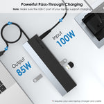 Estação de ancoragem Wavlink UMD08 DisplayPort 12 em 1 Type-C para triplo ecrã, UMD08