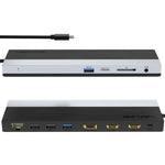 Estação de ancoragem Wavlink UMD08 DisplayPort 12 em 1 Type-C para triplo ecrã, UMD08