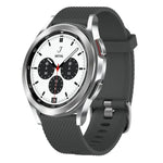 Bracelete de silicone texturizada com diamantes de 20mm, Para Samsung Galaxy Watch 4 Classic 42mm, Para Samsung Galaxy Watch Active 2 44mm, Para Samsung Galaxy Watch Active 2 40mm, Para Samsung Galaxy Watch 42mm