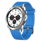 Bracelete de silicone texturizada com diamantes de 20mm, Para Samsung Galaxy Watch 4 Classic 42mm, Para Samsung Galaxy Watch Active 2 44mm, Para Samsung Galaxy Watch Active 2 40mm, Para Samsung Galaxy Watch 42mm