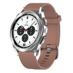 Bracelete de silicone texturizada com diamantes de 20mm, Para Samsung Galaxy Watch 4 Classic 42mm, Para Samsung Galaxy Watch Active 2 44mm, Para Samsung Galaxy Watch Active 2 40mm, Para Samsung Galaxy Watch 42mm