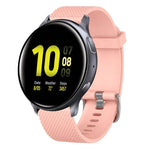 Bracelete de silicone texturizada com diamantes de 20mm, Para Samsung Galaxy Watch 4 Classic 42mm, Para Samsung Galaxy Watch Active 2 44mm, Para Samsung Galaxy Watch Active 2 40mm, Para Samsung Galaxy Watch 42mm
