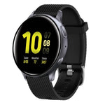 Bracelete de silicone texturizada com diamantes de 20mm, Para Samsung Galaxy Watch 4 Classic 42mm, Para Samsung Galaxy Watch Active 2 44mm, Para Samsung Galaxy Watch Active 2 40mm, Para Samsung Galaxy Watch 42mm