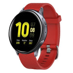Bracelete de silicone texturizada com diamantes de 20mm, Para Samsung Galaxy Watch 4 Classic 42mm, Para Samsung Galaxy Watch Active 2 44mm, Para Samsung Galaxy Watch Active 2 40mm, Para Samsung Galaxy Watch 42mm