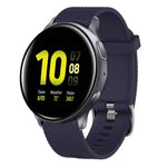 Bracelete de silicone texturizada com diamantes de 20mm, Para Samsung Galaxy Watch 4 Classic 42mm, Para Samsung Galaxy Watch Active 2 44mm, Para Samsung Galaxy Watch Active 2 40mm, Para Samsung Galaxy Watch 42mm
