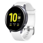 Bracelete de silicone texturizada com diamantes de 20mm, Para Samsung Galaxy Watch 4 Classic 42mm, Para Samsung Galaxy Watch Active 2 44mm, Para Samsung Galaxy Watch Active 2 40mm, Para Samsung Galaxy Watch 42mm