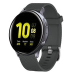 Bracelete de silicone texturizada com diamantes de 20mm, Para Samsung Galaxy Watch 4 Classic 42mm, Para Samsung Galaxy Watch Active 2 44mm, Para Samsung Galaxy Watch Active 2 40mm, Para Samsung Galaxy Watch 42mm