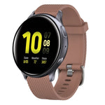 Bracelete de silicone texturizada com diamantes de 20mm, Para Samsung Galaxy Watch 4 Classic 42mm, Para Samsung Galaxy Watch Active 2 44mm, Para Samsung Galaxy Watch Active 2 40mm, Para Samsung Galaxy Watch 42mm