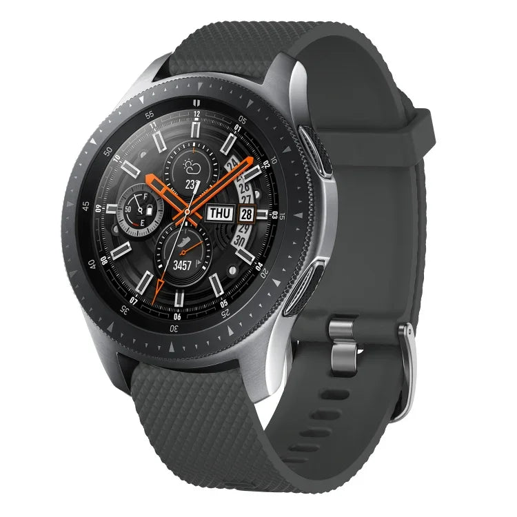 Bracelete de silicone texturizada com diamantes de 20mm, Para Samsung Galaxy Watch 4 Classic 42mm, Para Samsung Galaxy Watch Active 2 44mm, Para Samsung Galaxy Watch Active 2 40mm, Para Samsung Galaxy Watch 42mm