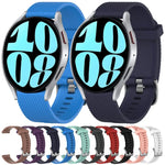 Bracelete de silicone texturizada com diamantes de 20mm, Para Samsung Galaxy Watch 4 Classic 42mm, Para Samsung Galaxy Watch Active 2 44mm, Para Samsung Galaxy Watch Active 2 40mm, Para Samsung Galaxy Watch 42mm