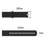 Bracelete de silicone texturizada com diamantes de 20mm, Para Samsung Galaxy Watch 4 Classic 42mm, Para Samsung Galaxy Watch Active 2 44mm, Para Samsung Galaxy Watch Active 2 40mm, Para Samsung Galaxy Watch 42mm
