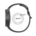 Kit de Pulseira Ajustável em Silicone JUNSUNMAY + Protetor de Ecrã PMMA de Cobertura Total, Para Samsung Galaxy Watch5 40mm, Para Samsung Galaxy Watch4 44mm, Para Samsung Galaxy Watch4 40mm