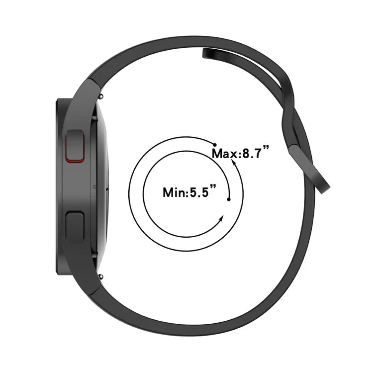 Kit de Pulseira Ajustável em Silicone JUNSUNMAY + Protetor de Ecrã PMMA de Cobertura Total, Para Samsung Galaxy Watch5 40mm, Para Samsung Galaxy Watch4 44mm, Para Samsung Galaxy Watch4 40mm