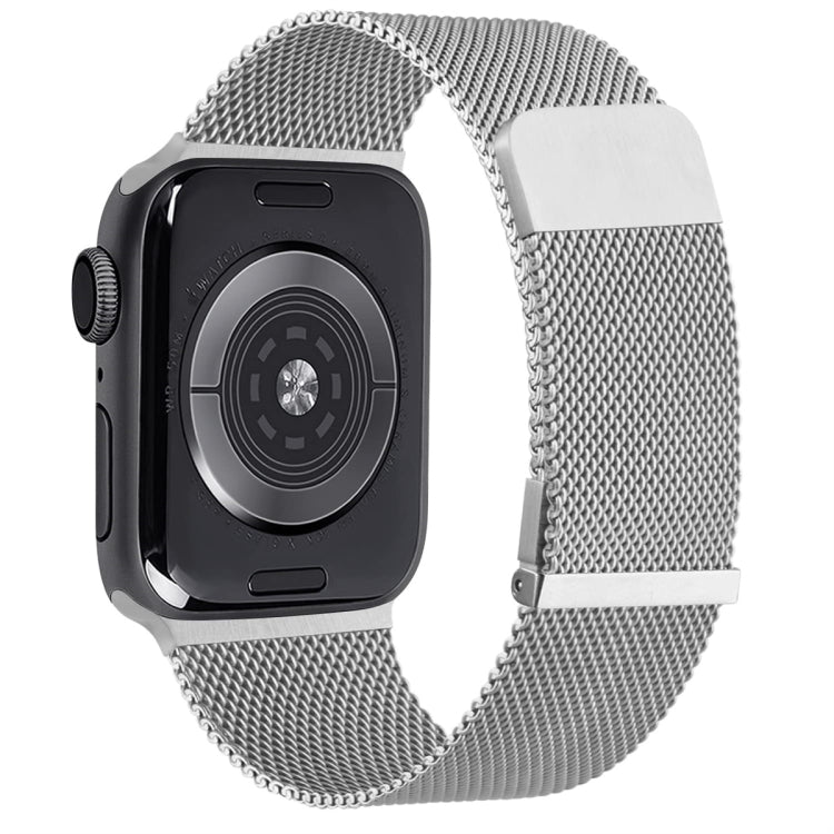 Correia de Relógio Milan de Malha de Aço Magnética Dupla, Para Apple Watch Ultra 49mm, Para Apple Watch 8 41mm, Para Apple Watch 8 45mm, Para Apple Watch SE 2022 40mm, Para Apple Watch SE 2022 44mm, Para Apple Watch 7 41mm