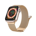Correia de relógio em malha de aço magnética dupla milanesa, para Apple Watch 5 40mm, para Apple Watch 4 44mm, para Apple Watch 4 40mm, para Apple Watch 3 38mm, para Apple Watch 3 42mm, para Apple Watch 2 42mm