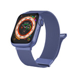 Correia de relógio em malha de aço magnética dupla milanesa, para Apple Watch 5 40mm, para Apple Watch 4 44mm, para Apple Watch 4 40mm, para Apple Watch 3 38mm, para Apple Watch 3 42mm, para Apple Watch 2 42mm
