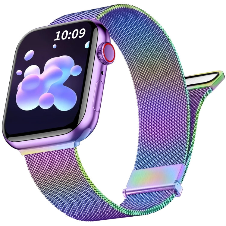 Correia de relógio em malha de aço magnética dupla milanesa, para Apple Watch 5 40mm, para Apple Watch 4 44mm, para Apple Watch 4 40mm, para Apple Watch 3 38mm, para Apple Watch 3 42mm, para Apple Watch 2 42mm