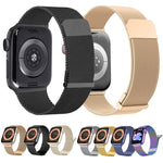 Correia de relógio em malha de aço magnética dupla milanesa, para Apple Watch 5 40mm, para Apple Watch 4 44mm, para Apple Watch 4 40mm, para Apple Watch 3 38mm, para Apple Watch 3 42mm, para Apple Watch 2 42mm