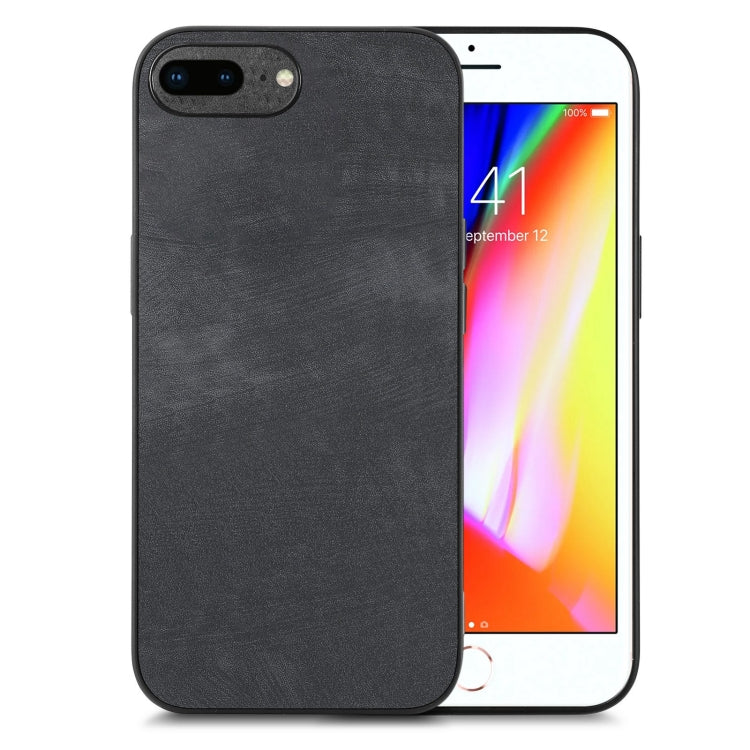 Capa traseira para telemóvel em PC com couro vintage, para iPhone 7 Plus / 8 Plus, para iPhone 6 Plus / 6s Plus, para iPhone 6 / 6s