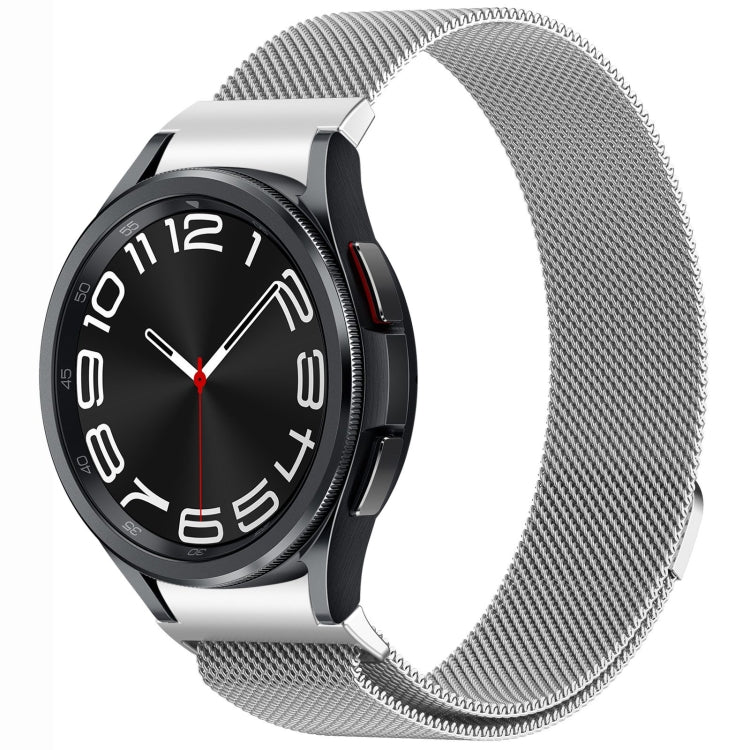 Correia de Relógio de Metal Magnética Estilo Botão Milan, Para Samsung Galaxy Watch 6 Classic, Para Samsung Galaxy Watch5 / 5 Pro, Para Samsung Galaxy Watch4 / 4 Classic 46mm, Para Samsung Galaxy Watch3 41mm