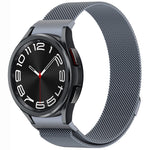 Correia de Relógio de Metal Magnética Estilo Botão Milan, Para Samsung Galaxy Watch 6 Classic, Para Samsung Galaxy Watch5 / 5 Pro, Para Samsung Galaxy Watch4 / 4 Classic 46mm, Para Samsung Galaxy Watch3 41mm