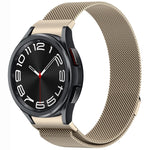 Correia de Relógio de Metal Magnética Estilo Botão Milan, Para Samsung Galaxy Watch 6 Classic, Para Samsung Galaxy Watch5 / 5 Pro, Para Samsung Galaxy Watch4 / 4 Classic 46mm, Para Samsung Galaxy Watch3 41mm