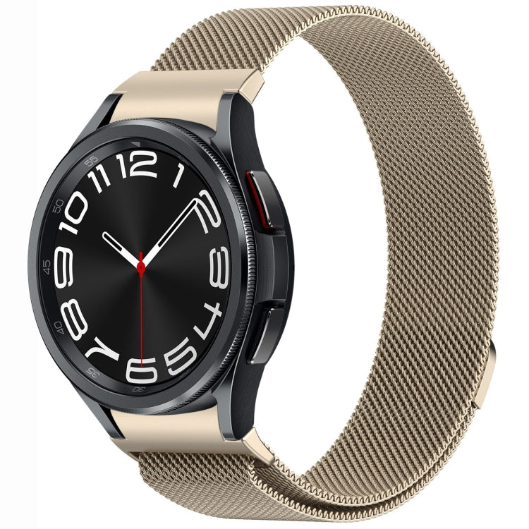 Correia de Relógio de Metal Magnética Estilo Botão Milan, Para Samsung Galaxy Watch 6 Classic, Para Samsung Galaxy Watch5 / 5 Pro, Para Samsung Galaxy Watch4 / 4 Classic 46mm, Para Samsung Galaxy Watch3 41mm