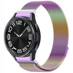 Correia de Relógio de Metal Magnética Estilo Botão Milan, Para Samsung Galaxy Watch 6 Classic, Para Samsung Galaxy Watch5 / 5 Pro, Para Samsung Galaxy Watch4 / 4 Classic 46mm, Para Samsung Galaxy Watch3 41mm