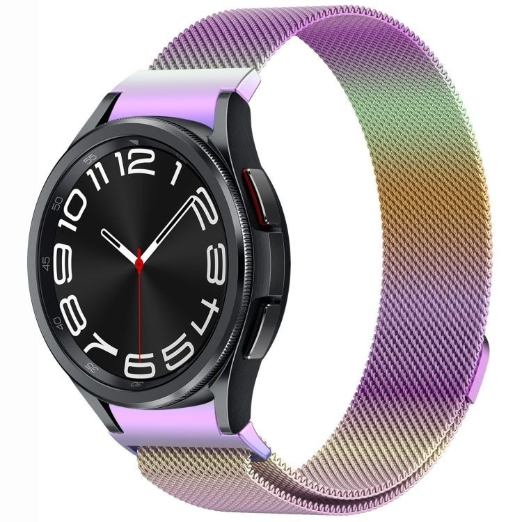 Correia de Relógio de Metal Magnética Estilo Botão Milan, Para Samsung Galaxy Watch 6 Classic, Para Samsung Galaxy Watch5 / 5 Pro, Para Samsung Galaxy Watch4 / 4 Classic 46mm, Para Samsung Galaxy Watch3 41mm