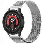 Correia de Relógio de Metal Magnética Estilo Botão Milan, Para Samsung Galaxy Watch 6 Classic, Para Samsung Galaxy Watch5 / 5 Pro, Para Samsung Galaxy Watch4 / 4 Classic 46mm, Para Samsung Galaxy Watch3 41mm