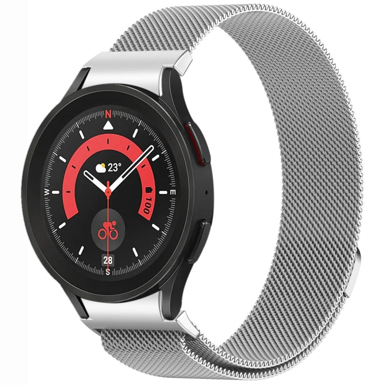 Correia de Relógio de Metal Magnética Estilo Botão Milan, Para Samsung Galaxy Watch 6 Classic, Para Samsung Galaxy Watch5 / 5 Pro, Para Samsung Galaxy Watch4 / 4 Classic 46mm, Para Samsung Galaxy Watch3 41mm