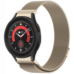 Correia de Relógio de Metal Magnética Estilo Botão Milan, Para Samsung Galaxy Watch 6 Classic, Para Samsung Galaxy Watch5 / 5 Pro, Para Samsung Galaxy Watch4 / 4 Classic 46mm, Para Samsung Galaxy Watch3 41mm
