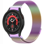Correia de Relógio de Metal Magnética Estilo Botão Milan, Para Samsung Galaxy Watch 6 Classic, Para Samsung Galaxy Watch5 / 5 Pro, Para Samsung Galaxy Watch4 / 4 Classic 46mm, Para Samsung Galaxy Watch3 41mm