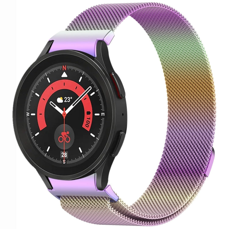 Correia de Relógio de Metal Magnética Estilo Botão Milan, Para Samsung Galaxy Watch 6 Classic, Para Samsung Galaxy Watch5 / 5 Pro, Para Samsung Galaxy Watch4 / 4 Classic 46mm, Para Samsung Galaxy Watch3 41mm