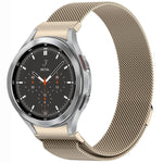 Correia de Relógio de Metal Magnética Estilo Botão Milan, Para Samsung Galaxy Watch 6 Classic, Para Samsung Galaxy Watch5 / 5 Pro, Para Samsung Galaxy Watch4 / 4 Classic 46mm, Para Samsung Galaxy Watch3 41mm