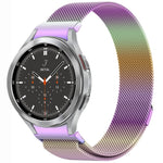 Correia de Relógio de Metal Magnética Estilo Botão Milan, Para Samsung Galaxy Watch 6 Classic, Para Samsung Galaxy Watch5 / 5 Pro, Para Samsung Galaxy Watch4 / 4 Classic 46mm, Para Samsung Galaxy Watch3 41mm