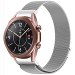 Correia de Relógio de Metal Magnética Estilo Botão Milan, Para Samsung Galaxy Watch 6 Classic, Para Samsung Galaxy Watch5 / 5 Pro, Para Samsung Galaxy Watch4 / 4 Classic 46mm, Para Samsung Galaxy Watch3 41mm