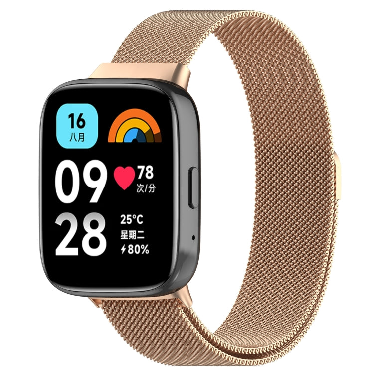 Milan Magnetic Steel Mesh Watch Band, For Redmi Watch 3 Active, For Redmi Watch 3 Lite