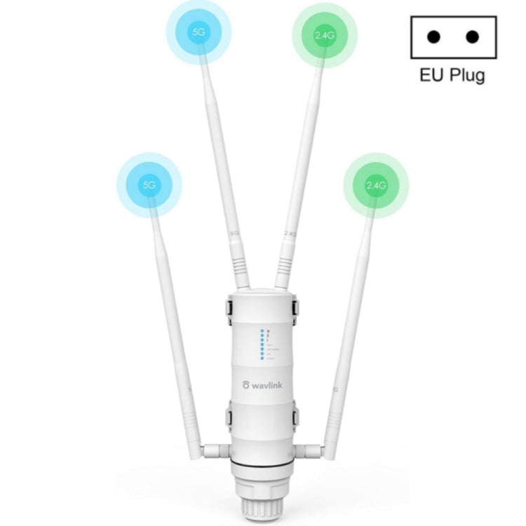 Roteador Sem Fios WAVLINK WN572HP3 AC1200 Banda Dupla Resistente ao Tempo Extensor WiFi para Exterior, Ficha US, Ficha EU, Ficha UK, Ficha AU