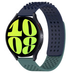 Correia de relógio em silicone respirável com pontos 3D e furos de 20mm, para Samsung Galaxy Watch 6 Classic 47mm, para Samsung Galaxy Watch 6 44mm, para Samsung Galaxy Watch 6 40mm