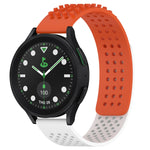 Correia de relógio em silicone respirável com pontos 3D e furos de 20mm, para Samsung Galaxy Watch 6 Classic 43mm, para Samsung Galaxy Watch 5 Pro Edição Golfe, para Samsung Galaxy Watch 5 Edição Golfe
