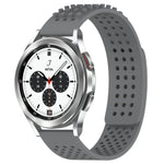 Pulseira de Relógio em Silicone Respirável com Furos e Pontos 3D 20mm, Para Samsung Galaxy Watch 4 Classic 42mm, Para Samsung Galaxy Watch Active 2 44mm, Para Samsung Galaxy Watch Active 2 40mm