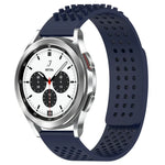 Pulseira de Relógio em Silicone Respirável com Furos e Pontos 3D 20mm, Para Samsung Galaxy Watch 4 Classic 42mm, Para Samsung Galaxy Watch Active 2 44mm, Para Samsung Galaxy Watch Active 2 40mm